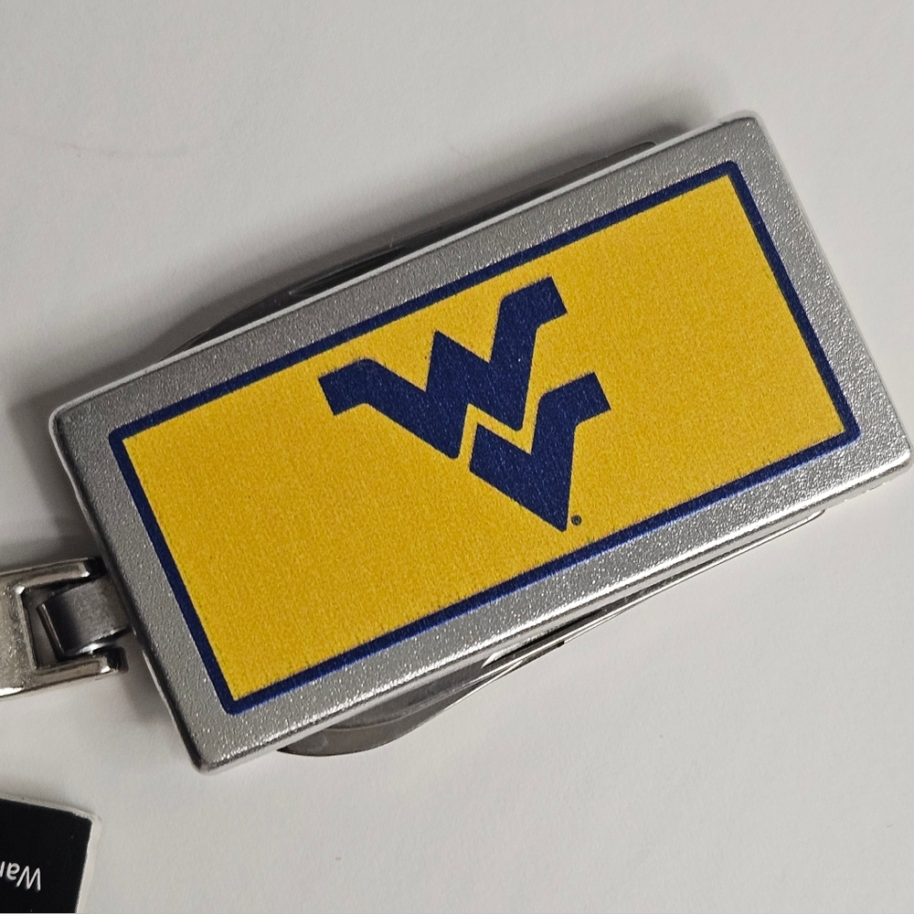 Flying WV LOGO West Virginia University Blue And Gold Multi-tool Keychain
